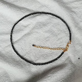 Simple Black Glass Crystal Stone Necklace – Jewelry Gift Ideas — 8