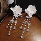 French Satin Three-dimensional Camellia Beaded Lily – Surprise Gifts — 1