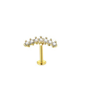 Zircon Stainless Steel Screw Women's Ear Bone Stud – Gifts for Her — 2