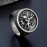 Men's Roman Soldier Dragon Ring – Gifts for Him — 1