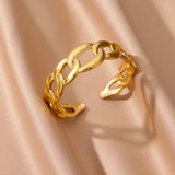 Female Fashion Hollowed-out Flower Stainless Steel – Stylish Gifts — 12
