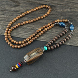 Men's And Women's Ethnic Necklaces Retro Wooden Beads – Gifts for Her — 8