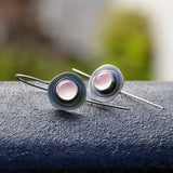 Creative Pink Moonstone Long Earrings Women's Elegant – Gifts for Her — 1