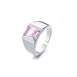 Multi Color Optional Pink Zircon Heavy Duty Ring – Gift Ideas — 4