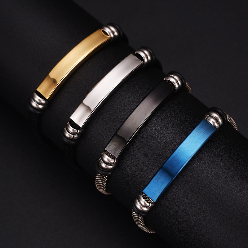 Men's Vintage Stainless Steel Bracelet – Jewelry Gift Ideas — 1