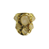 Women's Simple Natural Multiple White Crystal Ring – Gifts for Her — 4