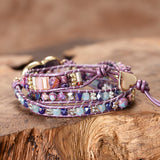 Handmade Bracelet Beads Leather Rope – Jewelry Gift Ideas — 5