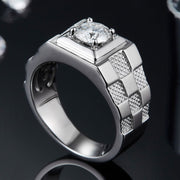 Fashion Moissanite Diamond Ring Simple Men – Stylish Gifts — 1