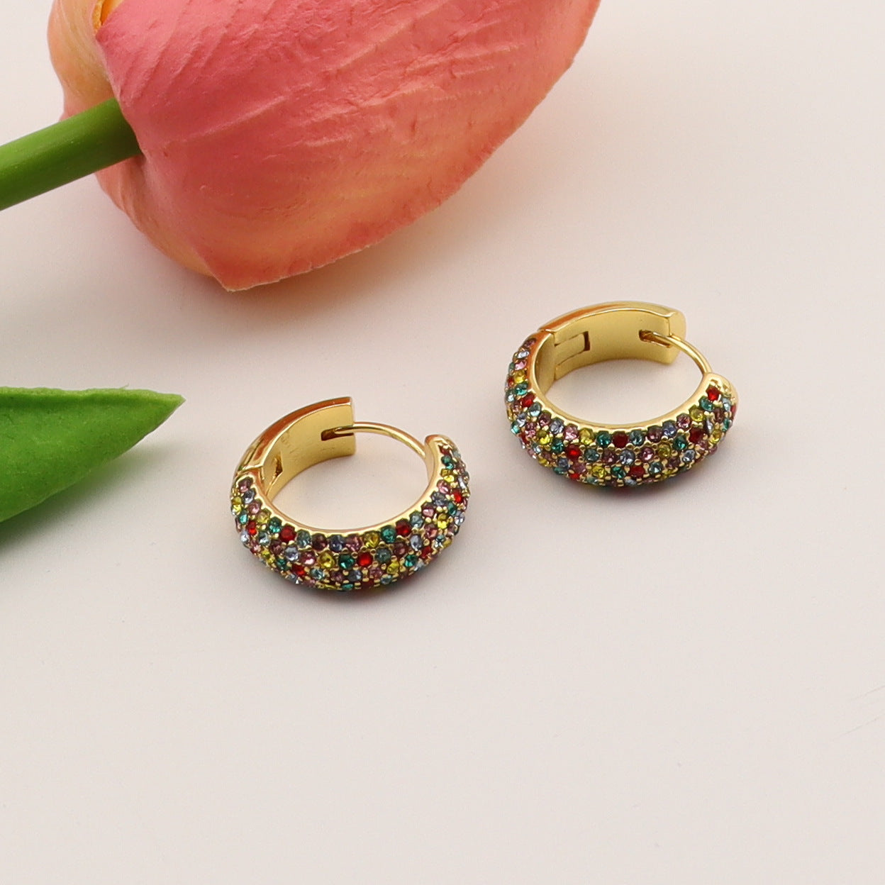 Women's Round Stylish Commuter Earrings – Gifts for Her — 1