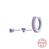 Women's Sterling Silver Diamond Trinity Combination – Gifts for Her — 5