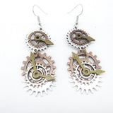 DIY Punk Earrings From Old Times Mechanical Gear – Creative Gifts — 5
