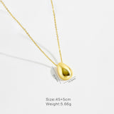 Glossy Minority Simple All-match Oval Water Drop – Jewelry Gift Ideas — 7