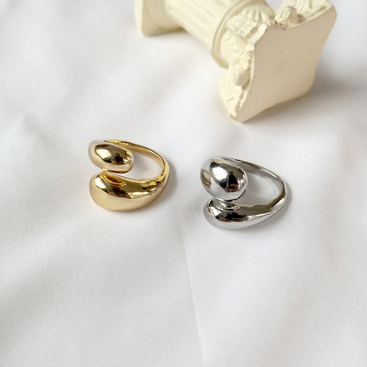 European And American Irregular Cross Winding Ring – Meaningful Gifts — 1