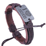 English Letter Bracelet Genuine Leather Retro – Jewelry Gift Ideas — 4