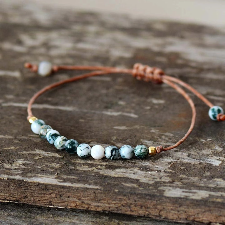 Aquatic Onyx Bracelet Ethnic Wind Braided – Jewelry Gift Ideas — 1