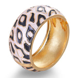 Colorblock Drum Vintage Oil Drip Traced Gold – Jewelry Gift Ideas — 6