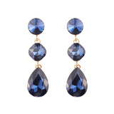 Women's Drop Shape Glass Gemstone Earrings – Gifts for Her — 8