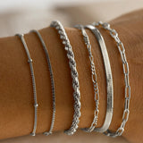 Simple Metal Multi-layer Bracelet Six-piece Set – Jewelry Gift Ideas — 5