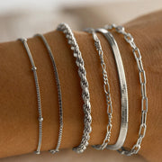 Simple Metal Multi-layer Bracelet Six-piece Set – Jewelry Gift Ideas — 5