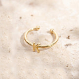 Fashion Style Cutout Letter Ring – Stylish Gifts — 1