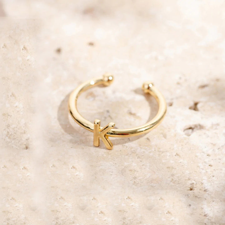 Fashion Style Cutout Letter Ring – Stylish Gifts — 1