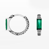 Fashion Crater Texture Green Stone Earrings – Stylish Gifts — 3
