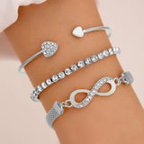 Women's Heart Bracelet Three-piece Suit – Jewelry Gift Ideas — 4