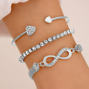 Women's Heart Bracelet Three-piece Suit – Jewelry Gift Ideas — 4
