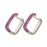 Gold And Silver Small Hoop Crystal Women's Rainbow – Stylish Gifts — 11
