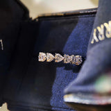 Heart-shaped Diamond Row Diamond Ring Fashion Love – Stylish Gifts — 3