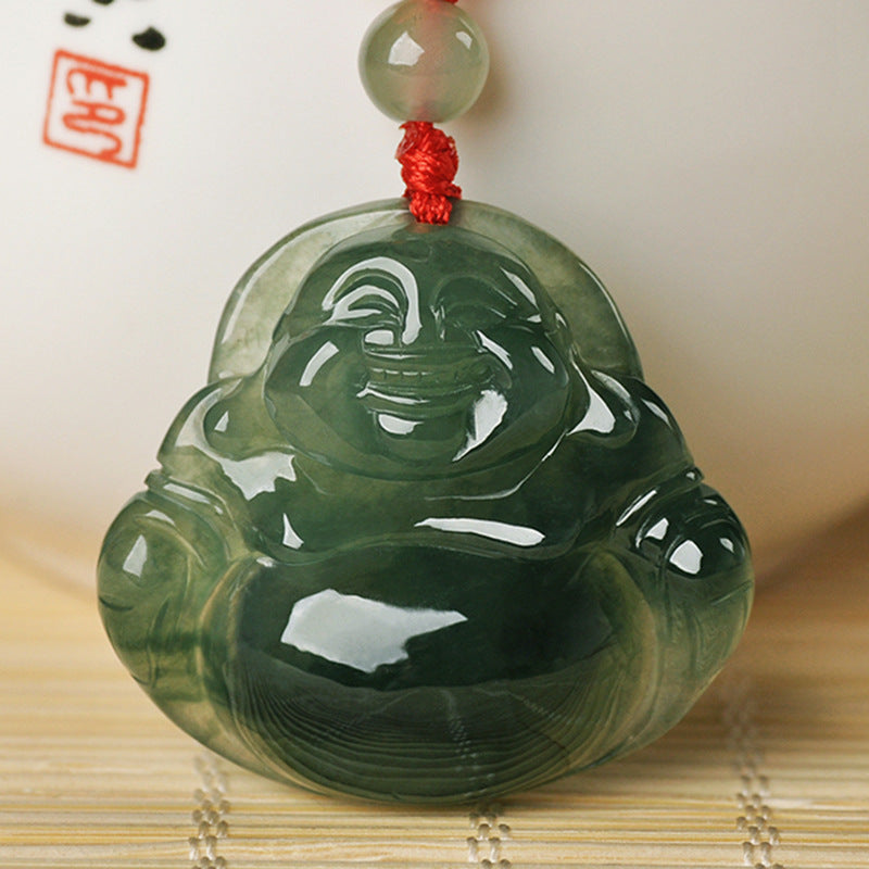 Jade Buddha Maitreya Buddha Pendant – Jewelry Gift Ideas — 1