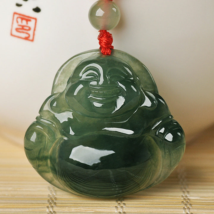 Jade Buddha Maitreya Buddha Pendant – Jewelry Gift Ideas — 1