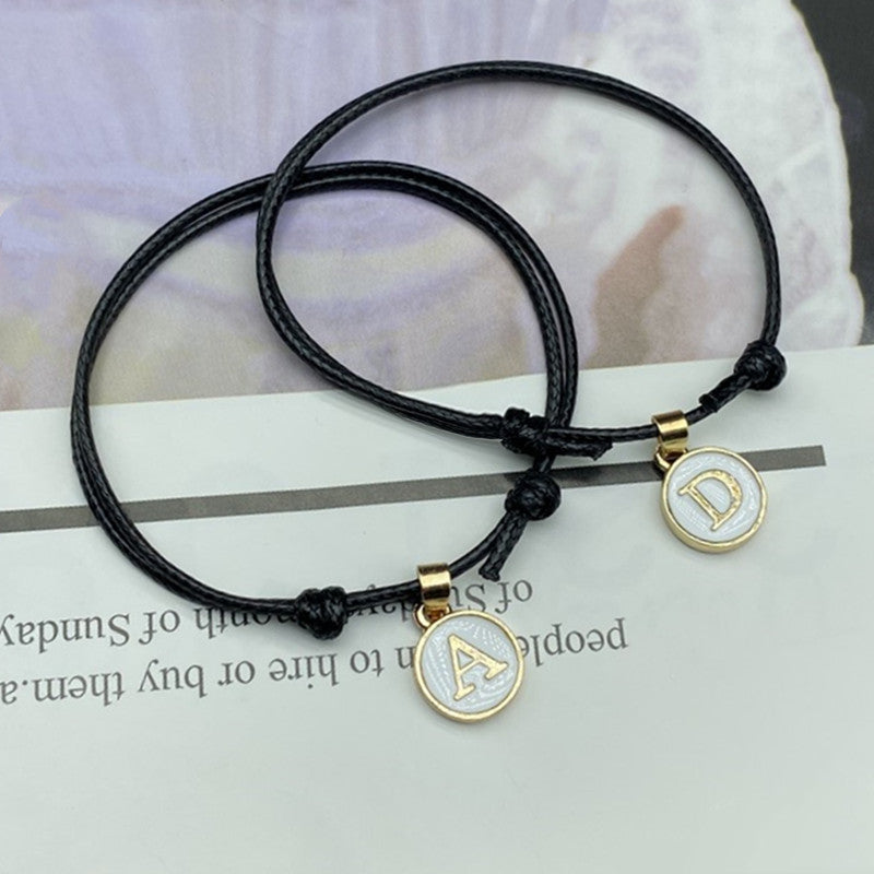 26 English Letters Couple Bracelet Retro Men – Jewelry Gift Ideas — 1