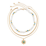 Vintage Contrast Personalized Eye Pearl Necklace – Jewelry Gift Ideas — 7