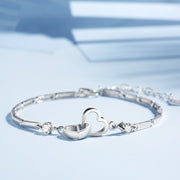 Simple And Sweet Personality Double Heart – Jewelry Gift Ideas — 1
