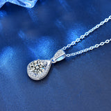 925 Sterling Silver Moissanite Necklace Ladies – Jewelry Gift Ideas — 5