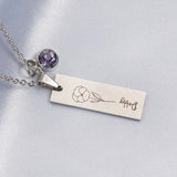 December Flower Birthday Stone Necklace Laser – Jewelry Gift Ideas — 7