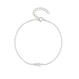 Women's Sterling Silver Diamond-embedded Simple – Jewelry Gift Ideas — 5