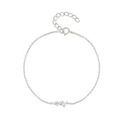 Women's Sterling Silver Diamond-embedded Simple – Jewelry Gift Ideas — 5