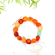 Colorful Agate Rough Stone Bracelet Colorful – Jewelry Gift Ideas — 4