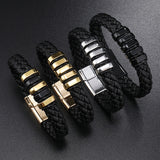 Multi-layer Leather Woven Bracelet Wrist Ring – Jewelry Gift Ideas — 1