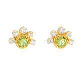 S925 Silver Plated 14K Gold Olivine Earrings – Useful Gifts — 6