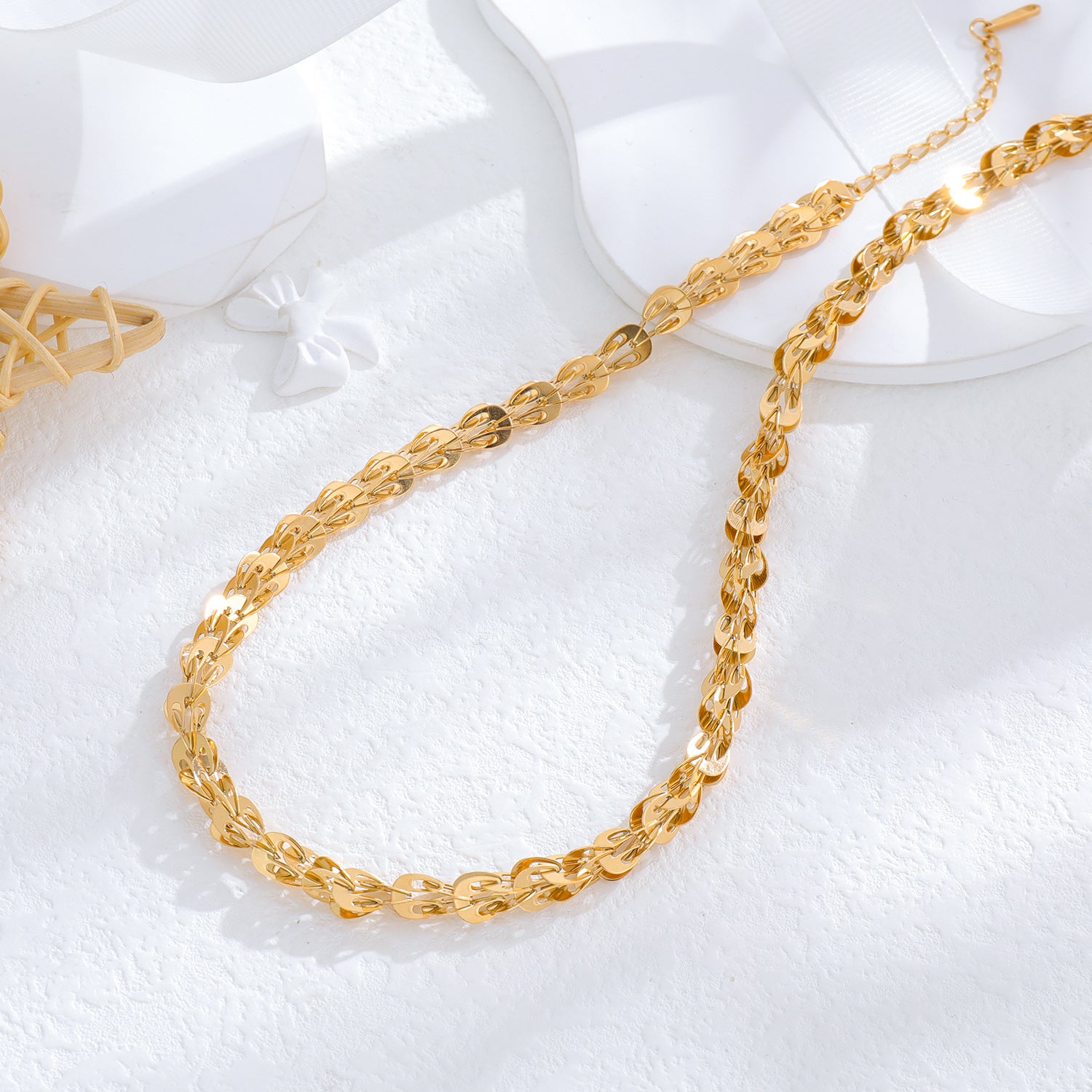 Stainless Steel Pigment Chain Ins Style – Stylish Gifts — 1
