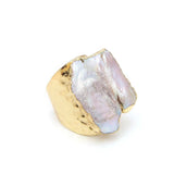 Sell Ring Irregular Pearl Ring Baroque Style Ring Gilt – Stylish Gifts — 2