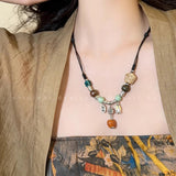Love Ceramic Beaded Necklace Transfer Necklace – Jewelry Gift Ideas — 2