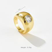 Retro Classic Fashion Wide Face Ring – Stylish Gifts — 8