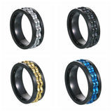 Gear Turning Decompression Stainless Steel Ring Does – Surprise Gifts — 4