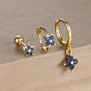 Light Luxury Minority Design Blue Zircon Four-leaf – Meaningful Gifts — 2