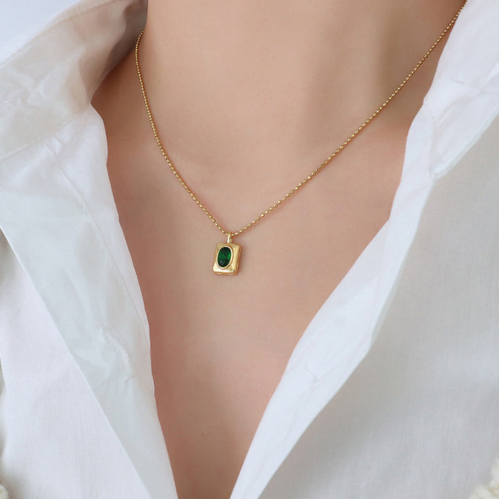 Light Luxury Oval Necklace Titanium Steel – Jewelry Gift Ideas — 1