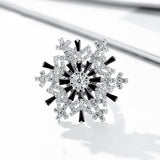 Rotating Double Layer Snowflake Ring Full Diamond Ring – Gifts for Her — 1